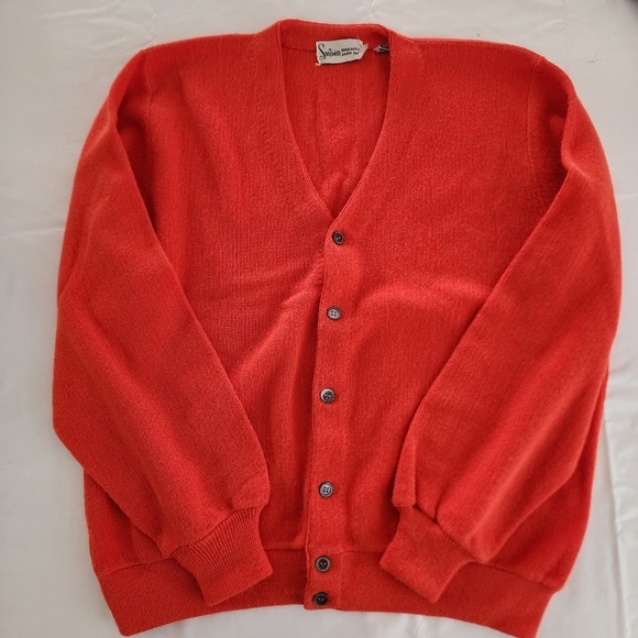 Vintage 60's Men's Sportswear Bullocks of Santa Monica Cardigan - Picture 8 of 9